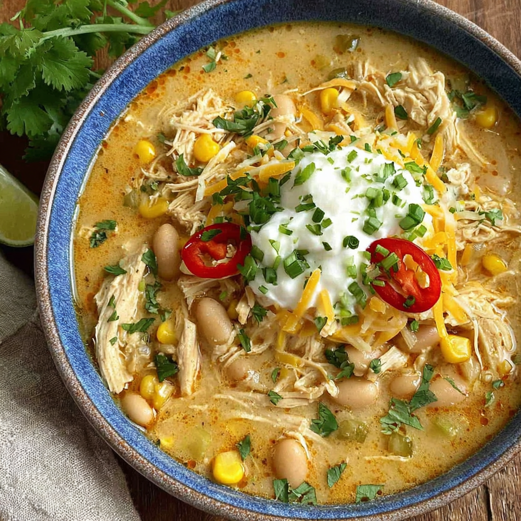 Hearty White Chicken Chili for Chilly Evenings