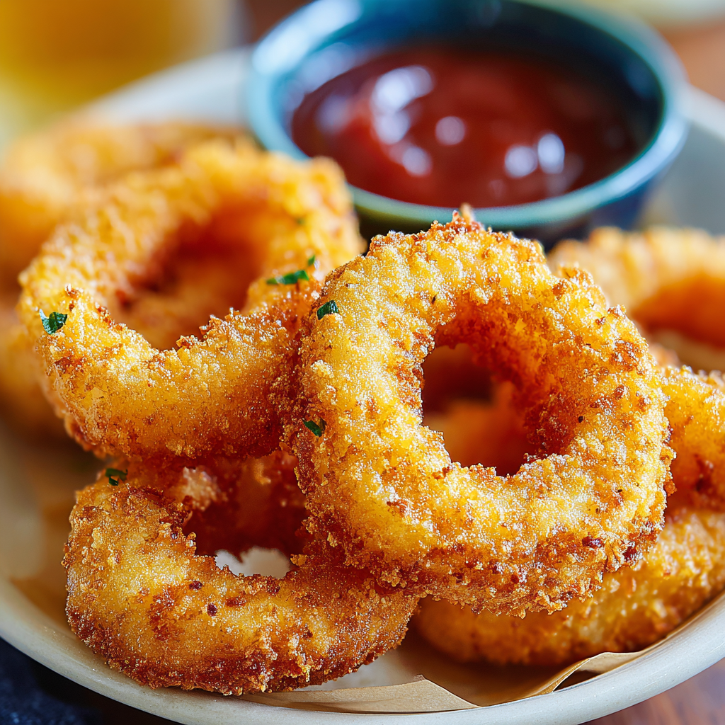 Perfectly Golden and Crunchy Onion Rings