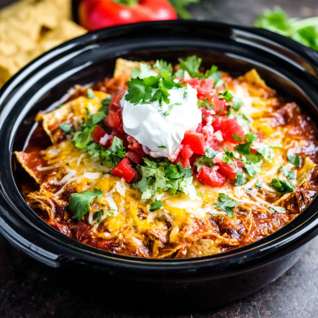 Savor the Comfort of Crockpot Chicken Enchilada Casserole