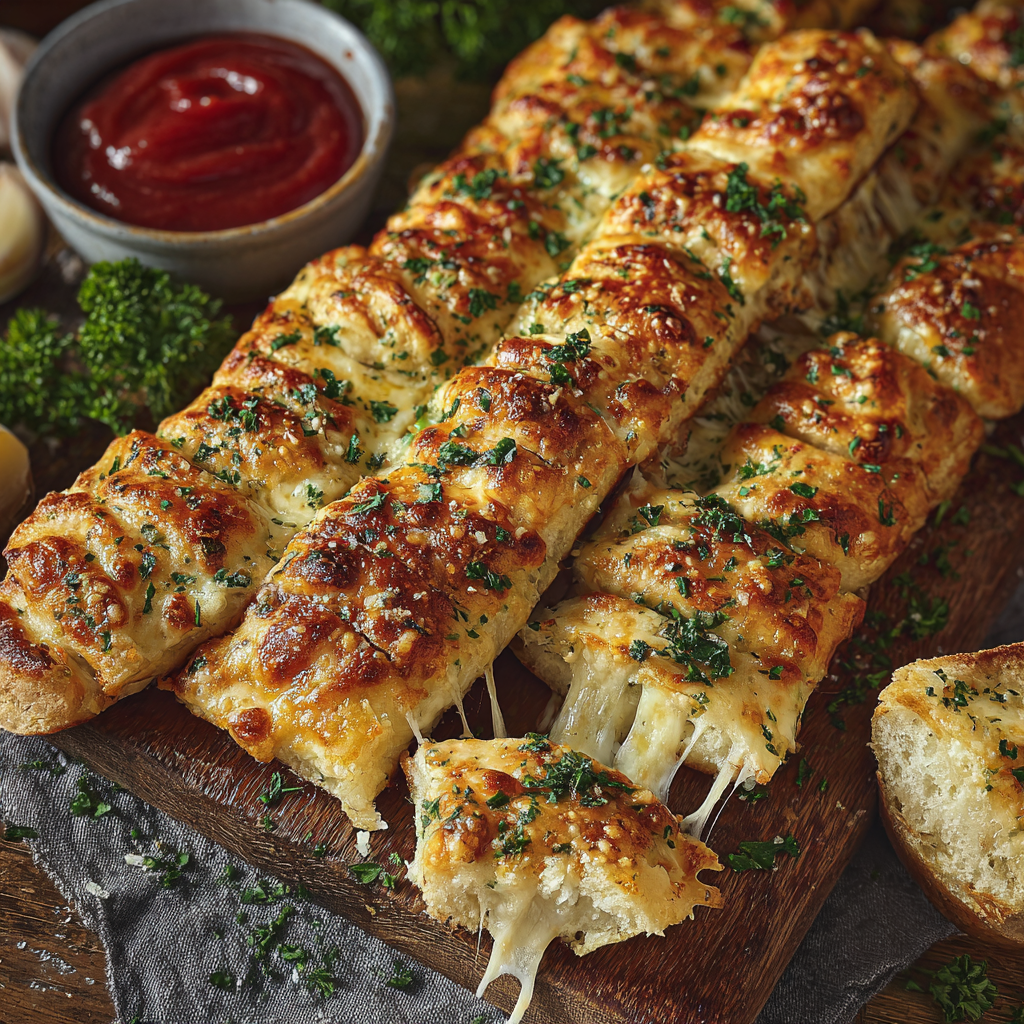 Savory Cheesy Garlic Breadsticks for Home Cooks
