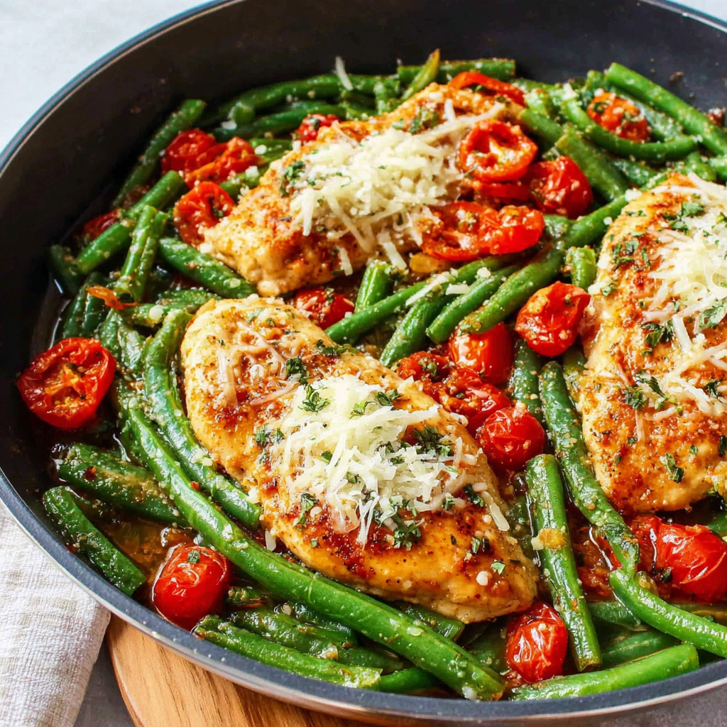 Savory Chicken and Green Bean Skillet Dish