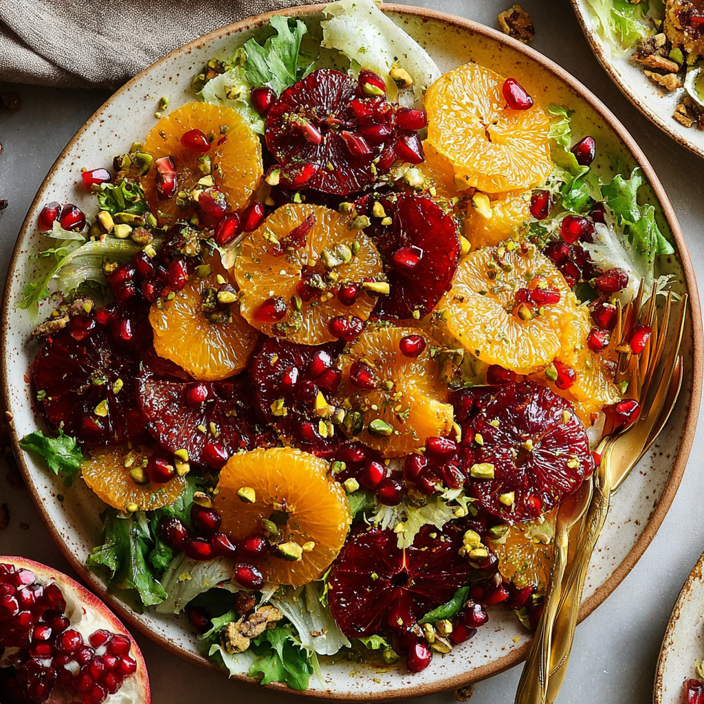 Vibrant Pomegranate Pistachio Christmas Salad