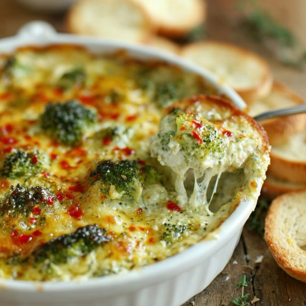 A Comforting Cheesy Hot Broccoli Dip Recipe