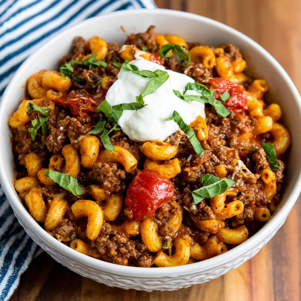 A Comforting Twist on Classic Hamburger Goulash