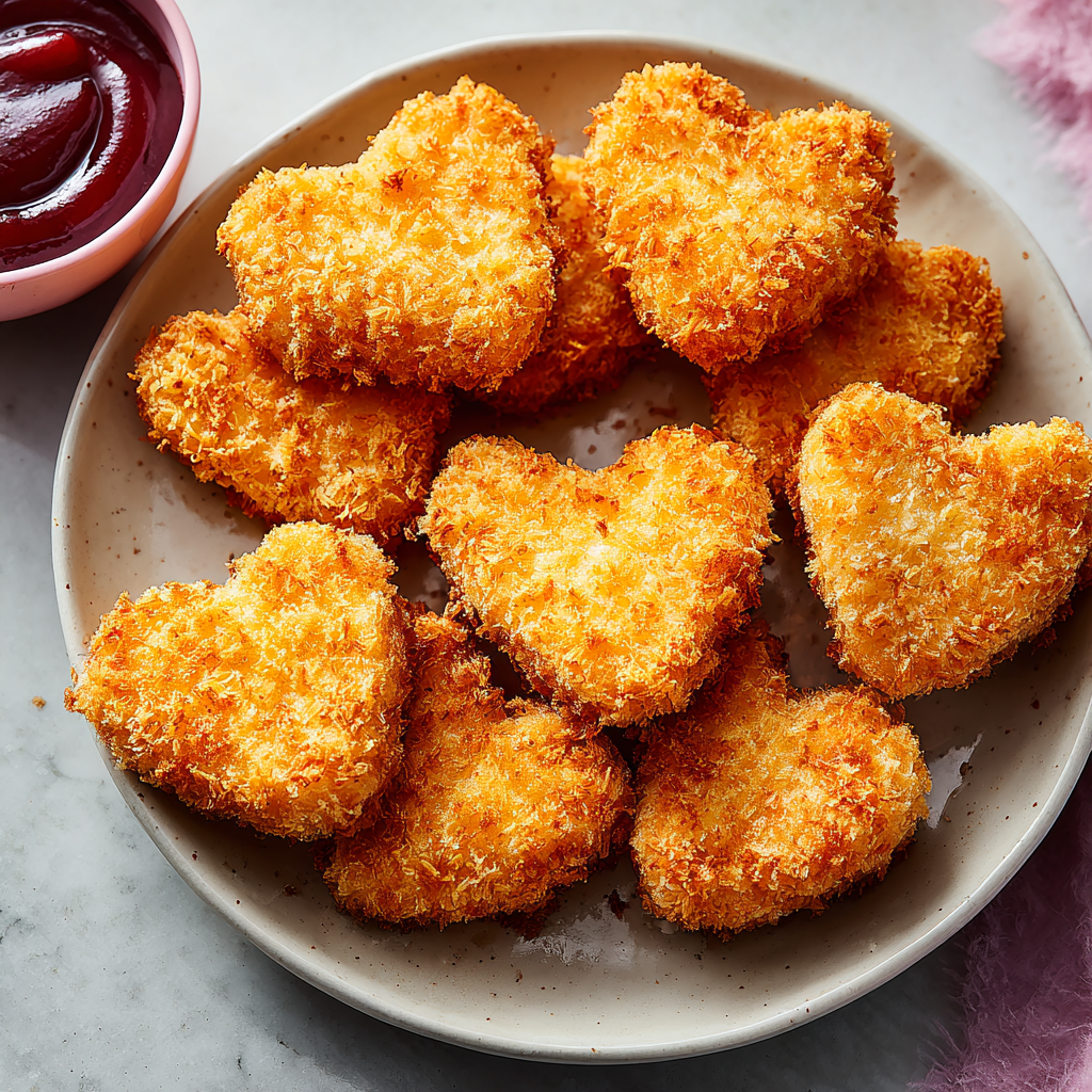 Create Delightful Heart-Shaped Chicken Nuggets