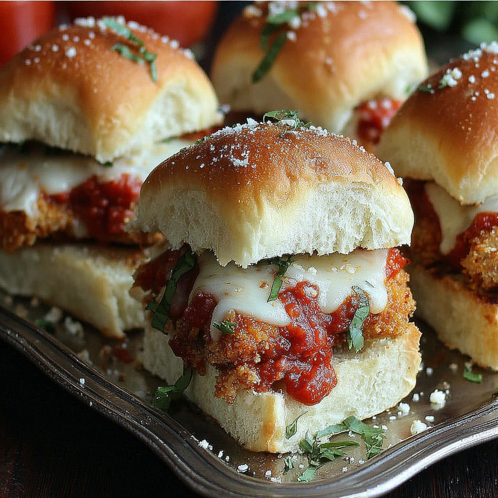 Delicious and Easy Chicken Parmesan Sliders Recipe