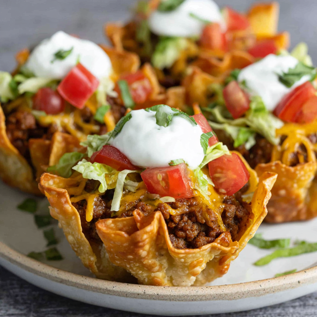 Delicious and Fun Taco Wonton Cups for Any Occasion