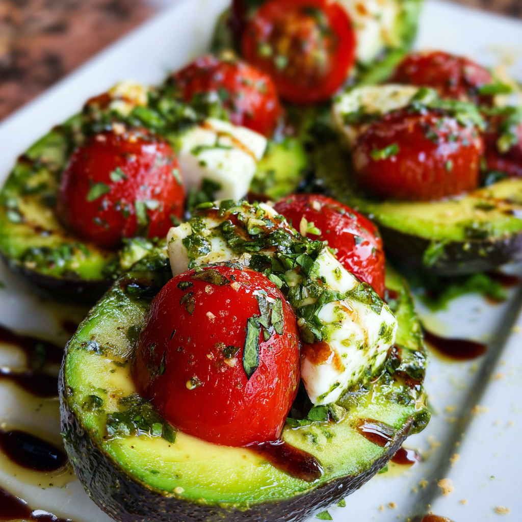 Delicious Caprese Stuffed Avocados for Fresh Flavor