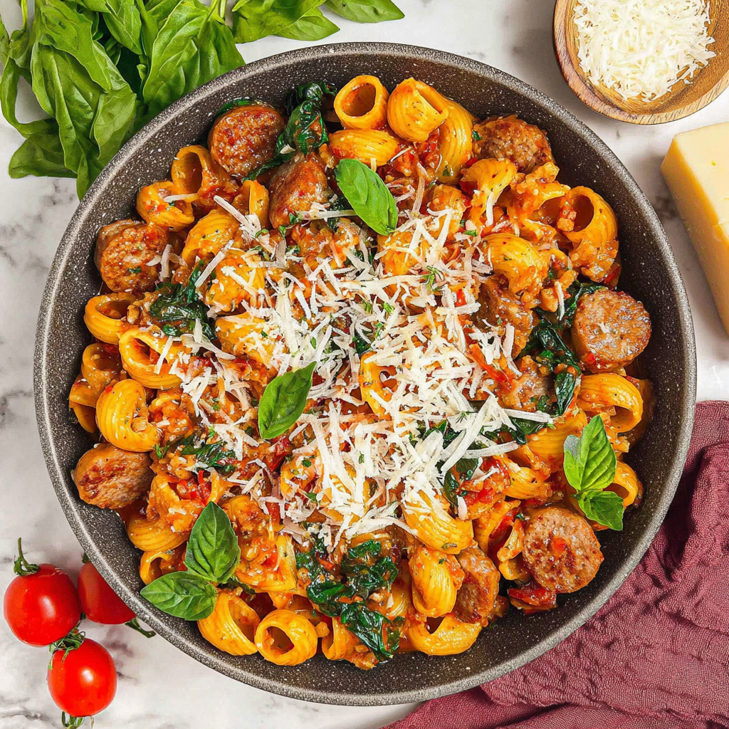 Delicious One Pot Garlic Sausage Pasta for All Tastes