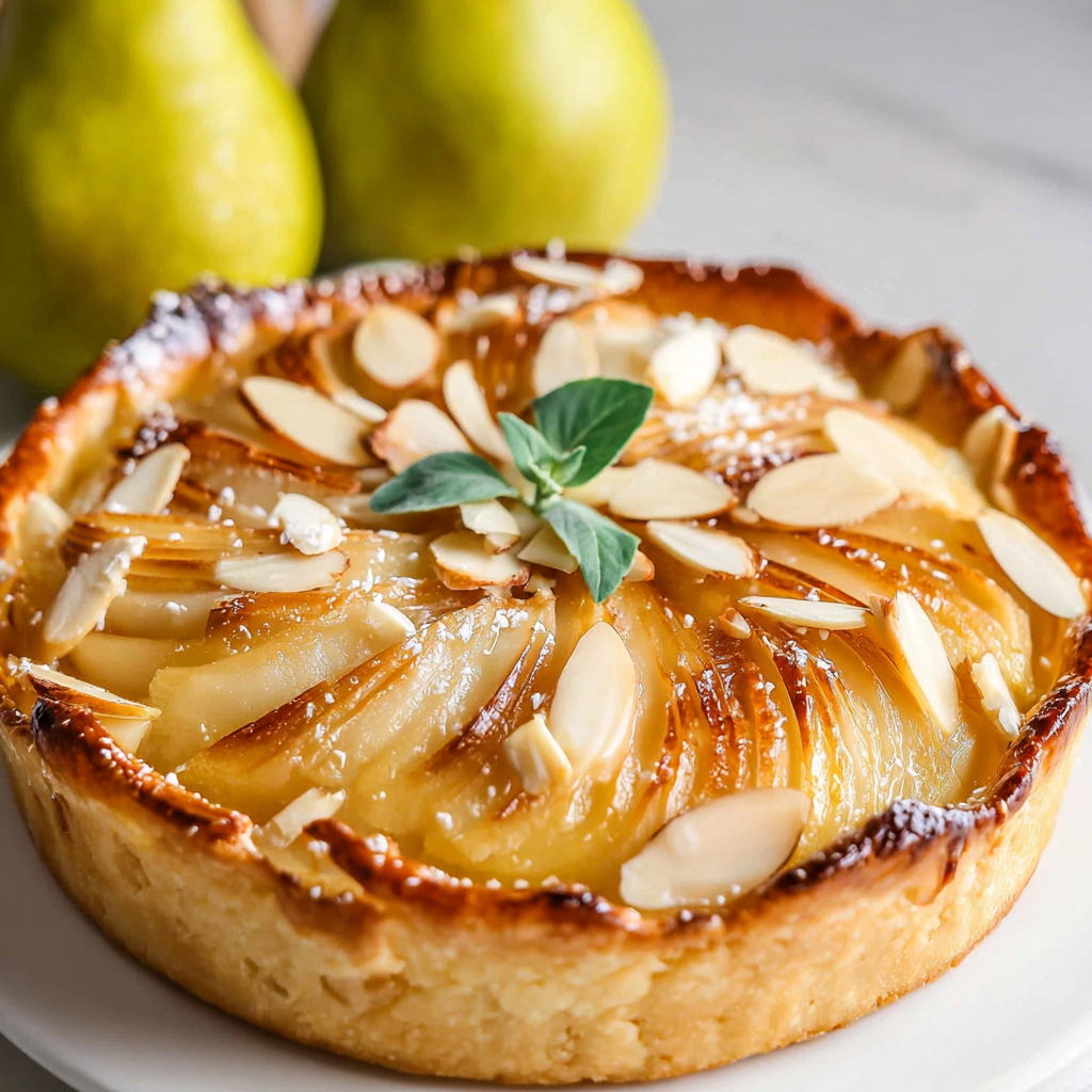 Delicious Pear and Almond Tart Recipe for Home Cooks