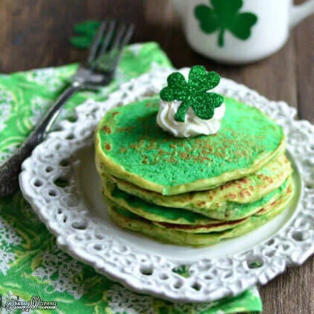 Delicious Shamrock Pancakes to Celebrate St. Patrick’s Day