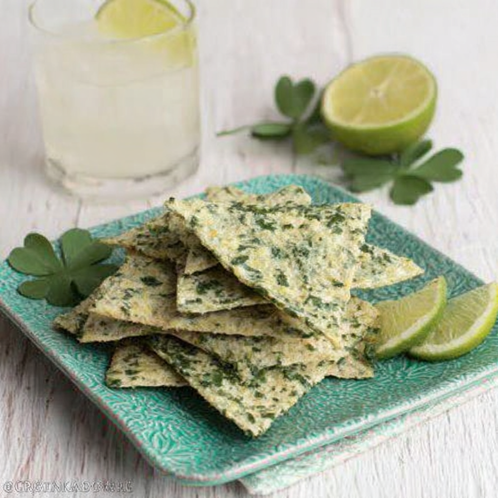 Deliciously Festive Shamrock Tortilla Chips