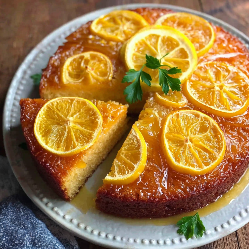 Meyer Lemon Upside-Down Cake That Dazzles the Palate