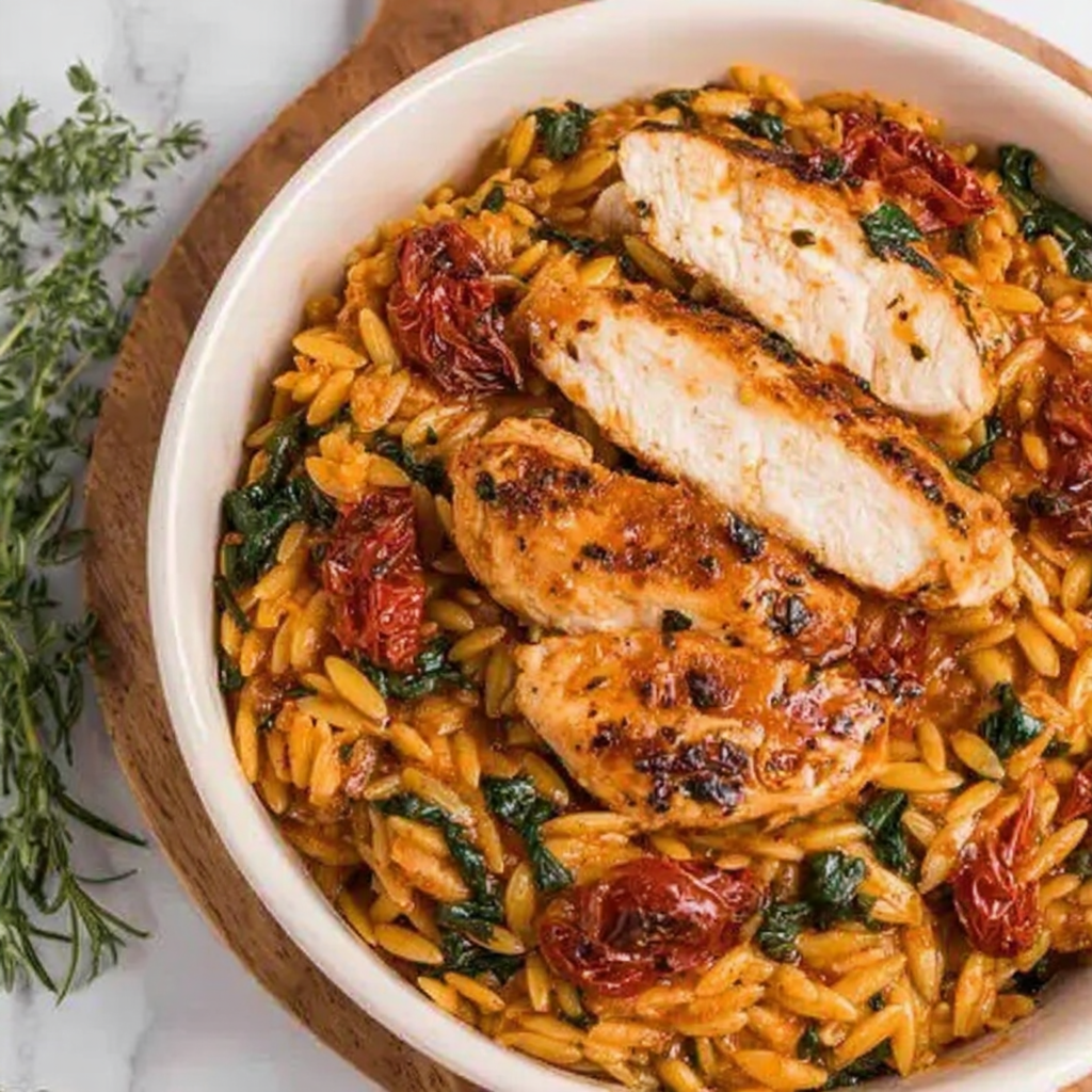One-Pot Marry Me Chicken Orzo Delight