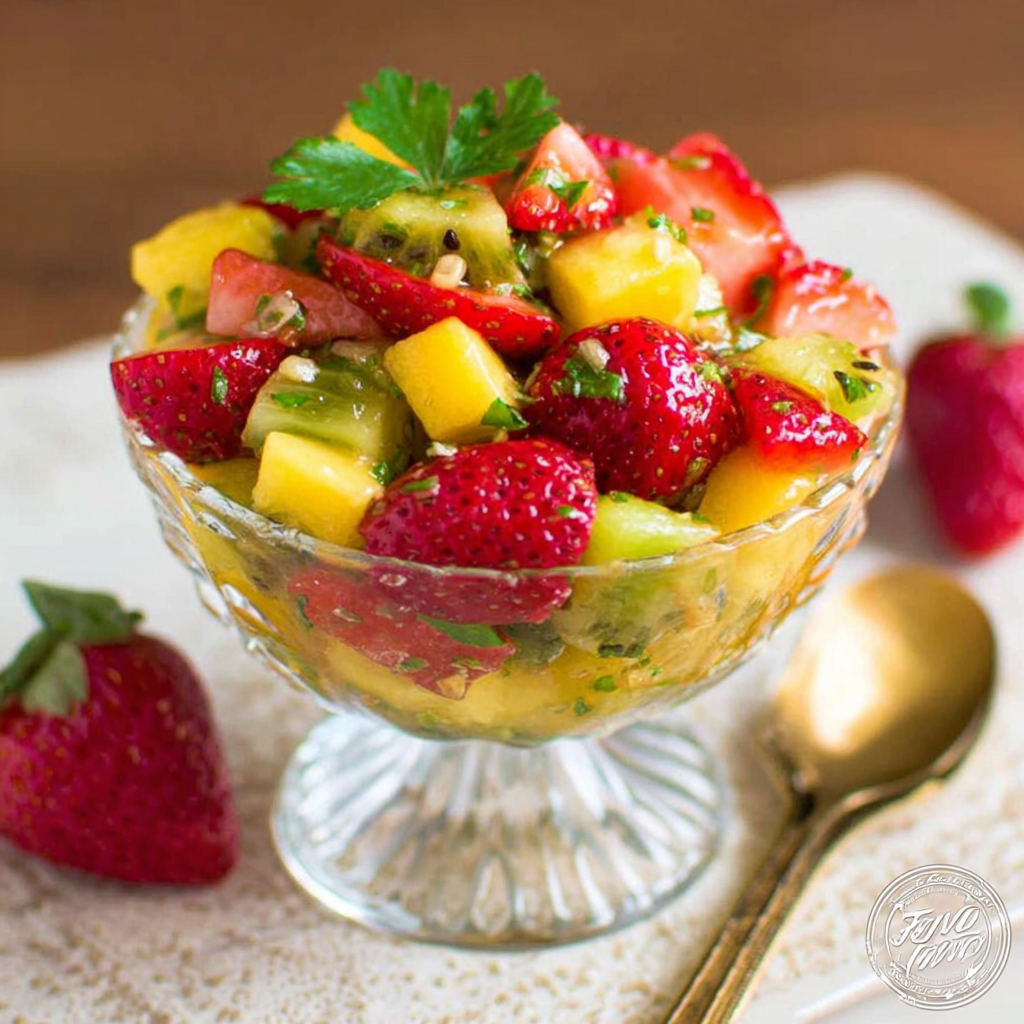 Refreshing Kiwi Mango Strawberry Salsa Recipe