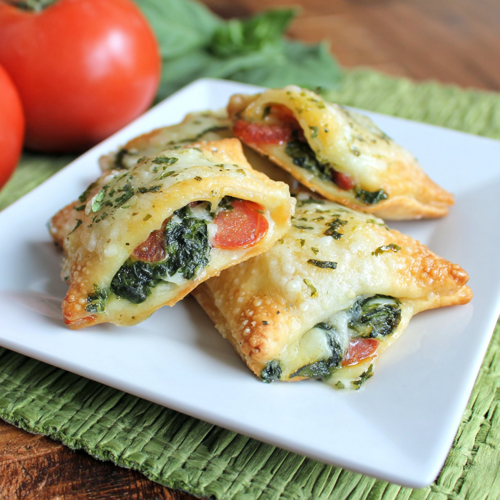 Savory Crescent Roll Tomato-Basil Squares Delight