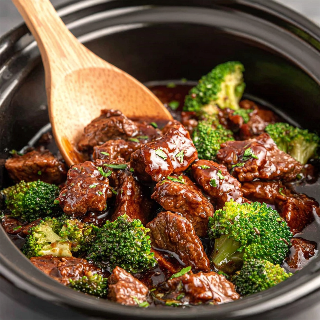 Savory Slow Cooker Beef and Broccoli Delight