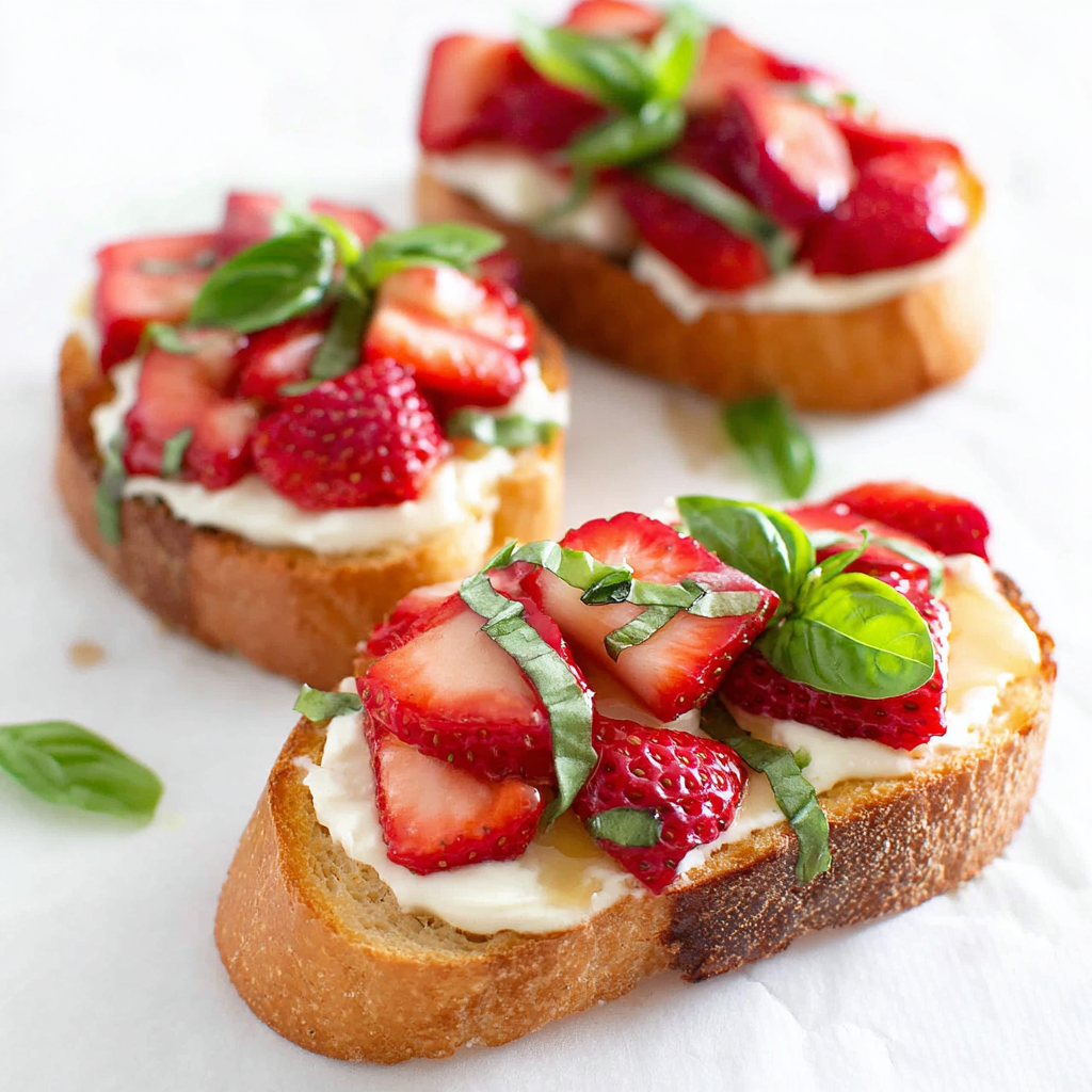 Savory Strawberry Basil Bruschetta for Summer Gatherings