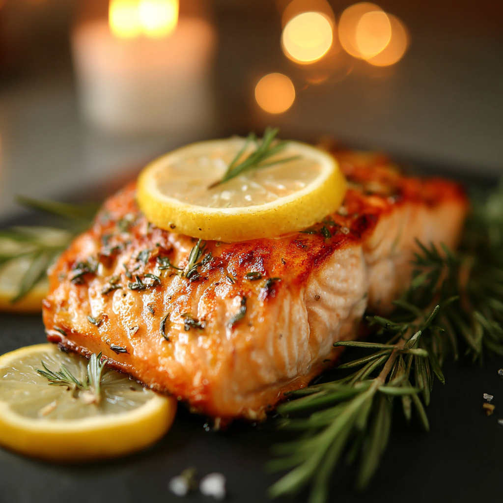 Zesty Lemon Herb Grilled Salmon Delight