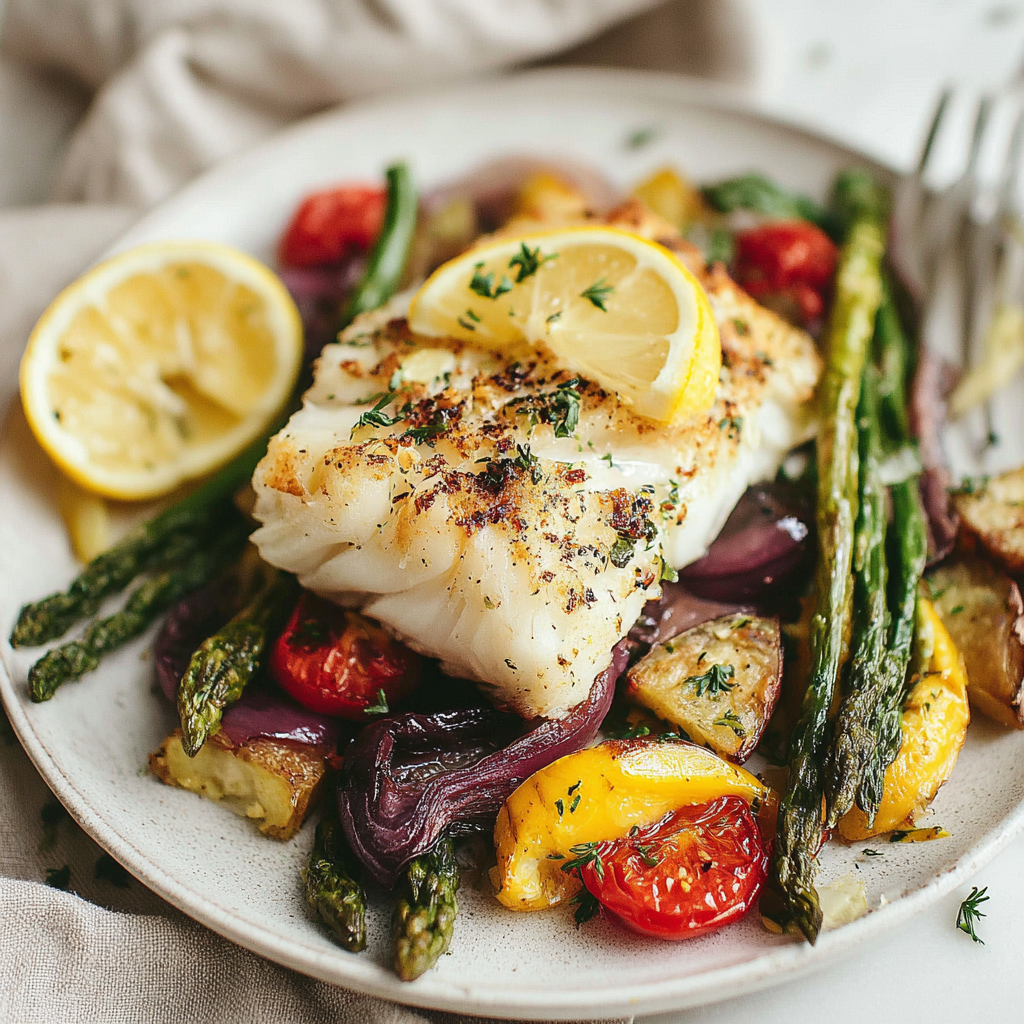 Baked Cod with Spring Vegetables for a Fresh Feast