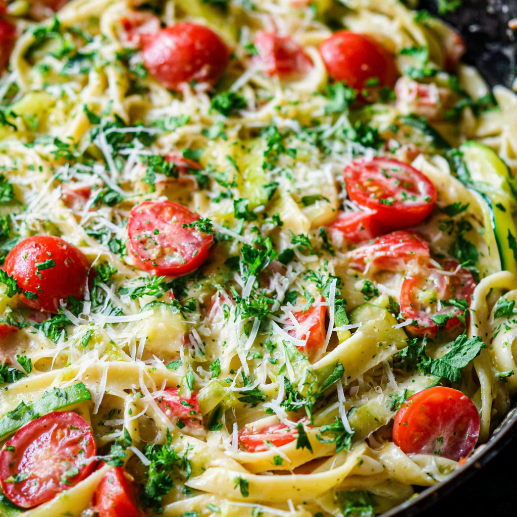 Bold Spicy Queso Pasta Primavera Delight