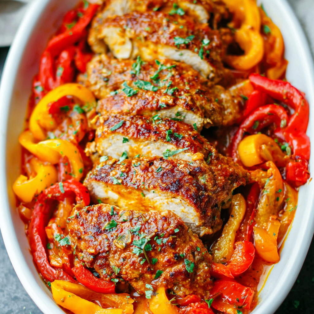 Cajun Chicken with Bell Peppers Recipe Delight