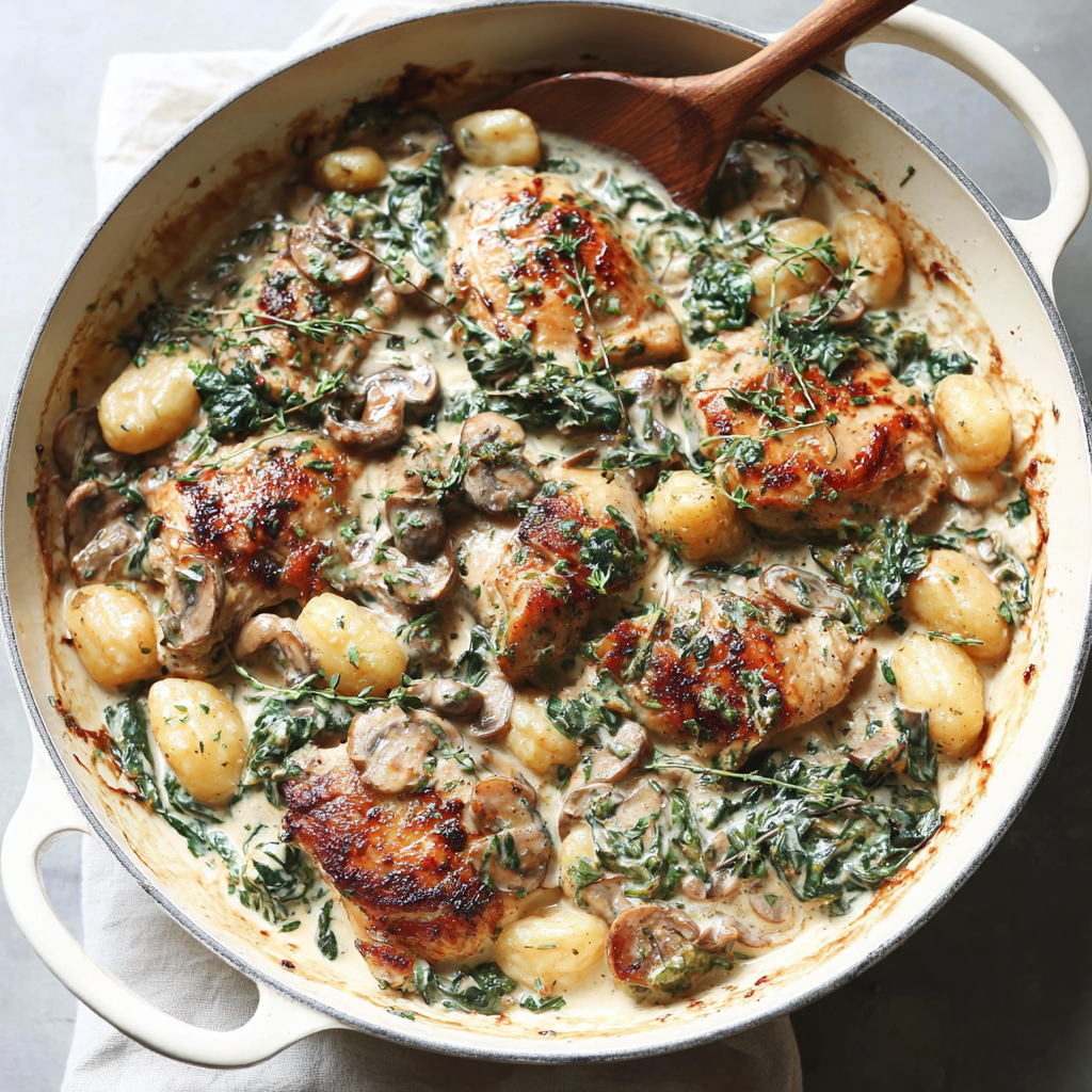 Creamy Chicken and Gnocchi, A Comforting Delight