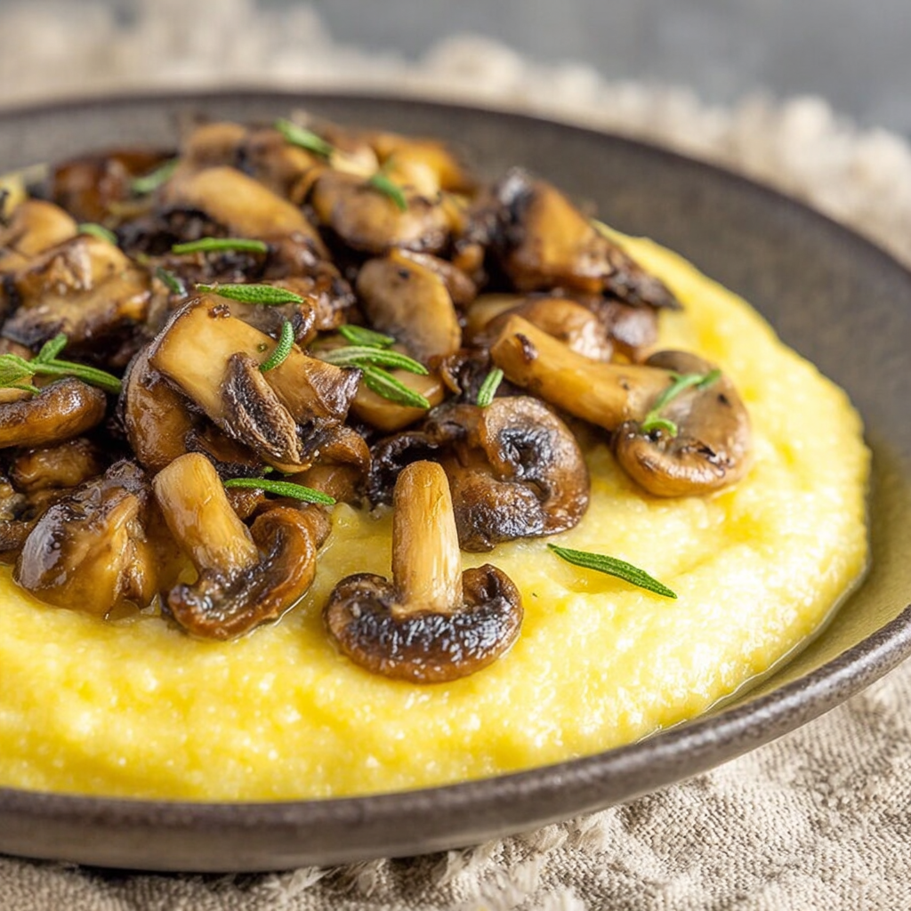Creamy Polenta with Mushrooms for Cozy Dinners