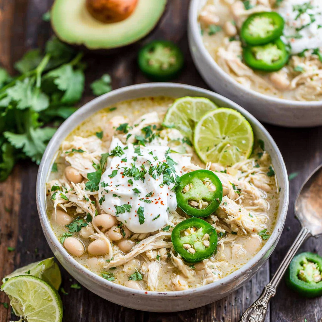 Creamy Slow Cooker White Chicken Chili Delight