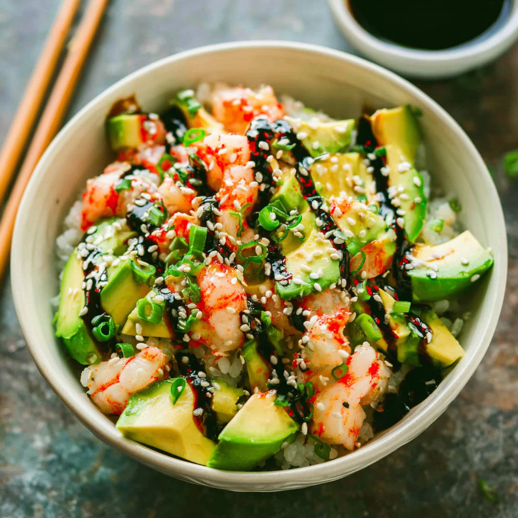 Create Vibrant California Roll Bowls at Home