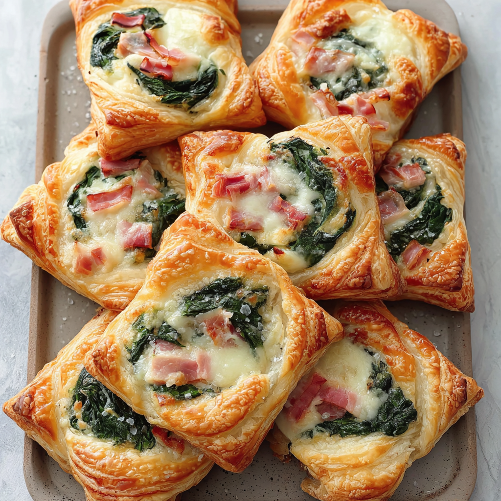 Decadent Ham Cheese and Spinach Puffs for Every Occasion