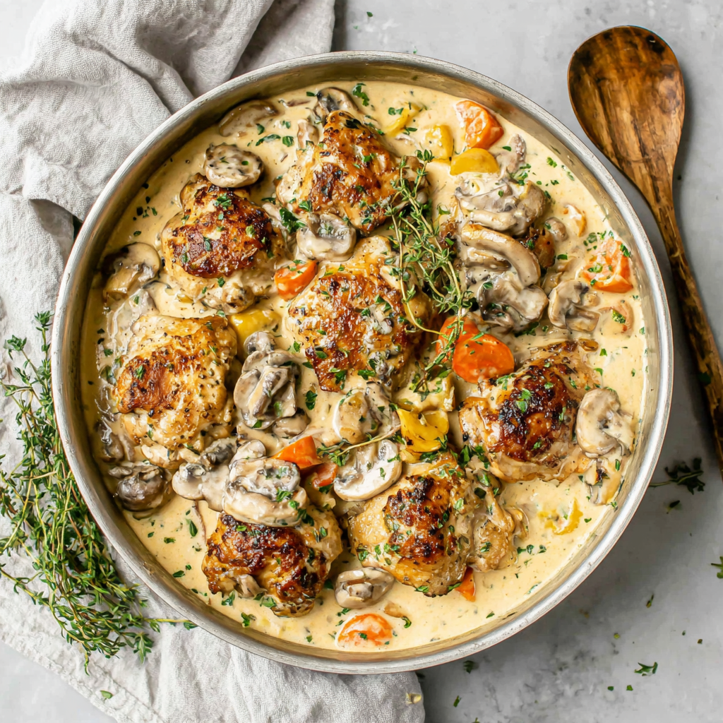 Delicious Chicken Fricassee for Cozy Nights