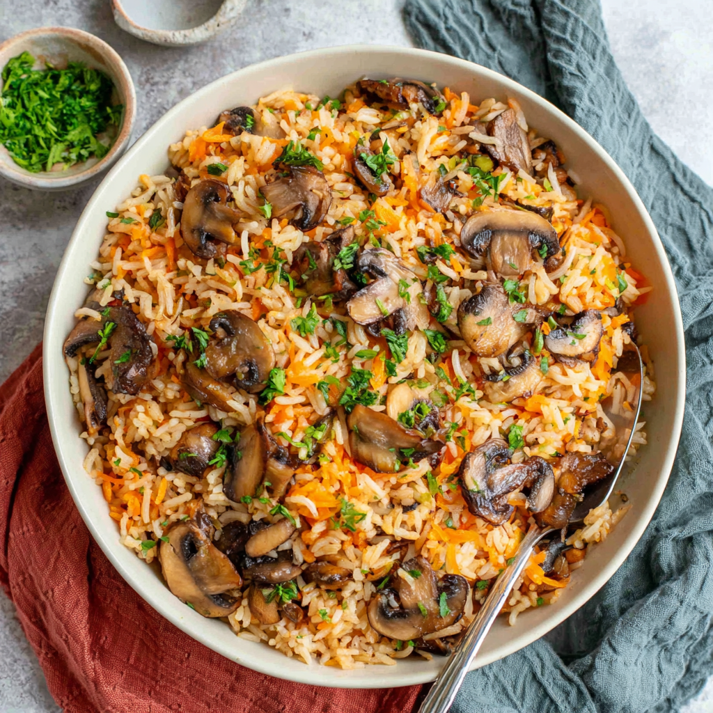 Delicious Mushroom Rice for Home Cooks