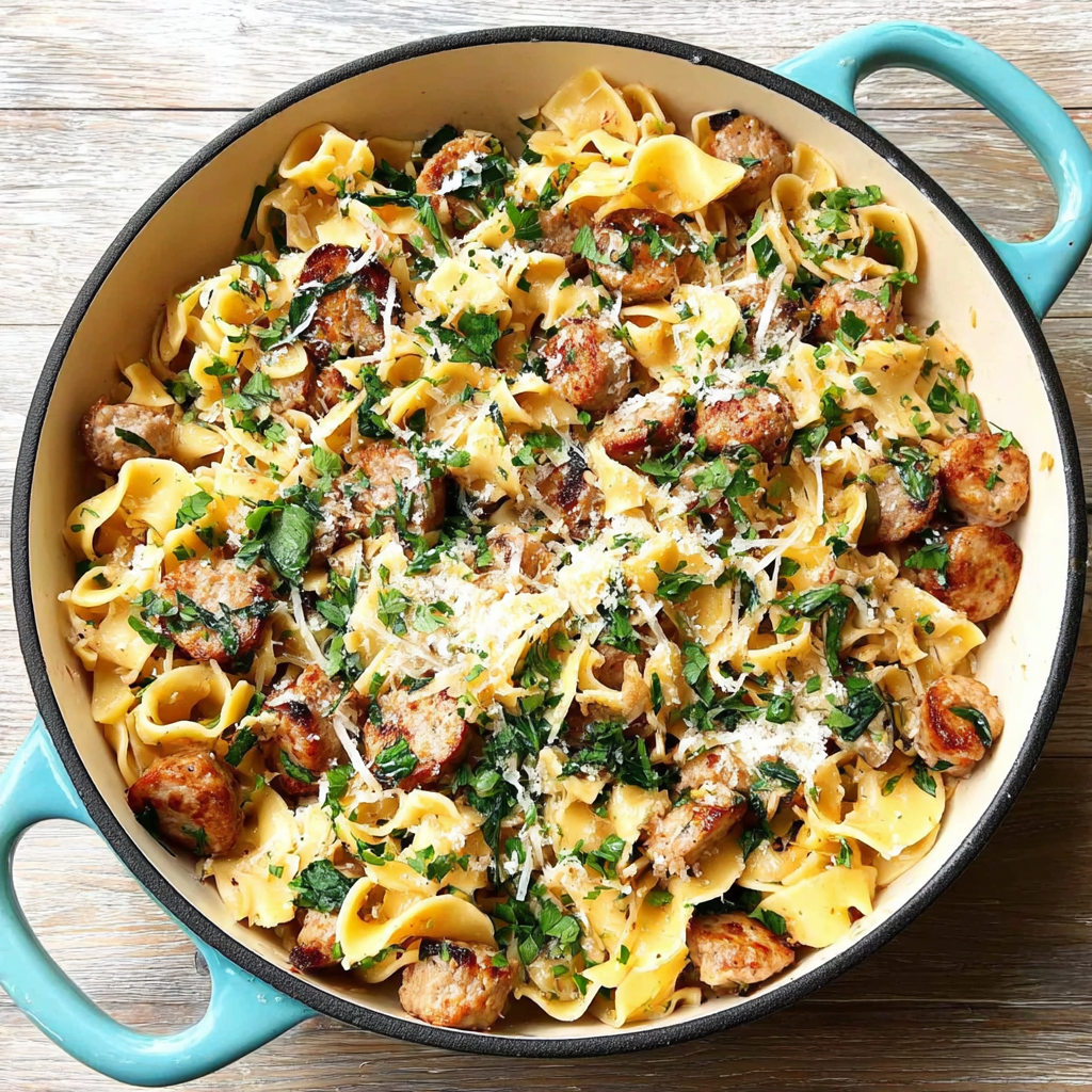 Delicious Sausage & Eggplant One-Pot Pasta Creation