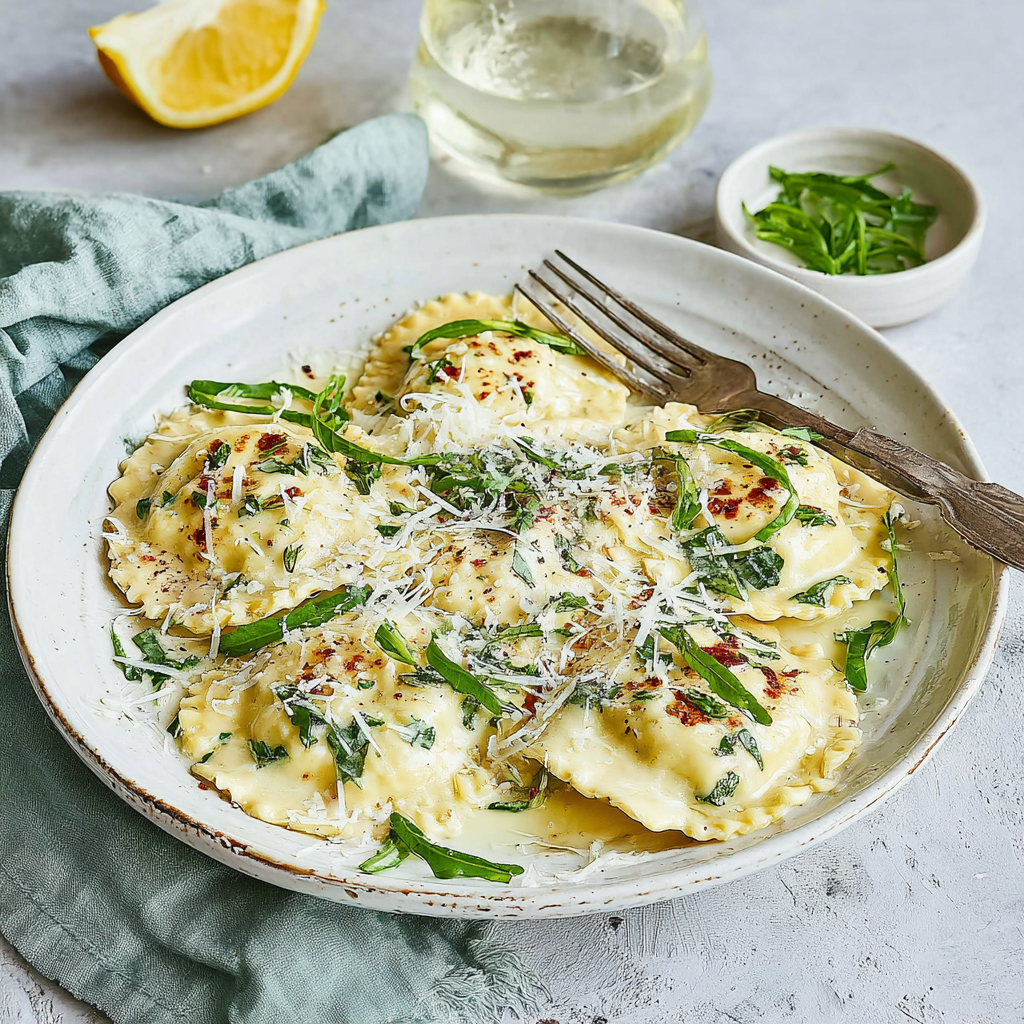 Elevate Dinner with Creamy Lemon Ravioli Delight