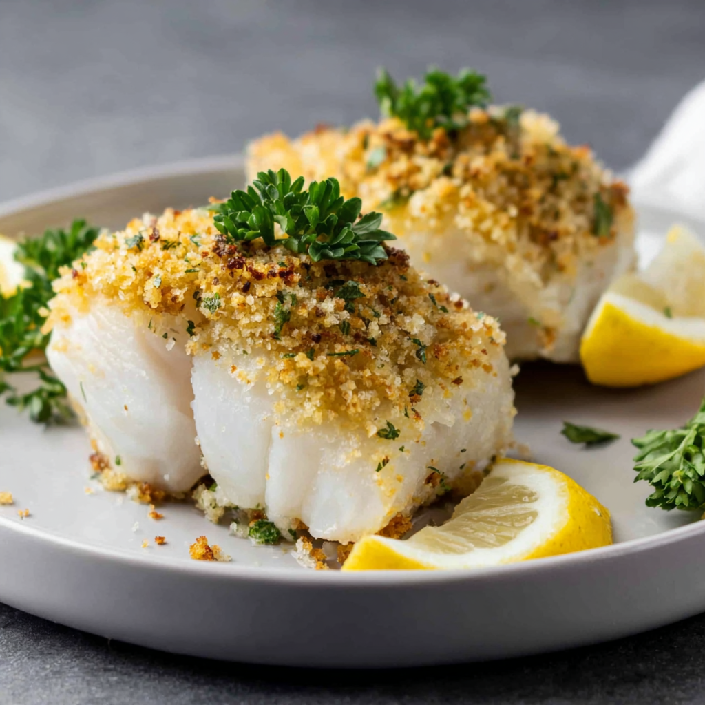 Flavorful Baked Cod with Herbed Breadcrumbs