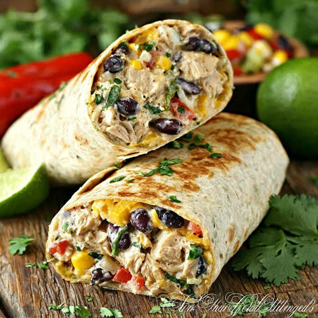 Flavorful Southwest Cream Cheese Chicken Wraps