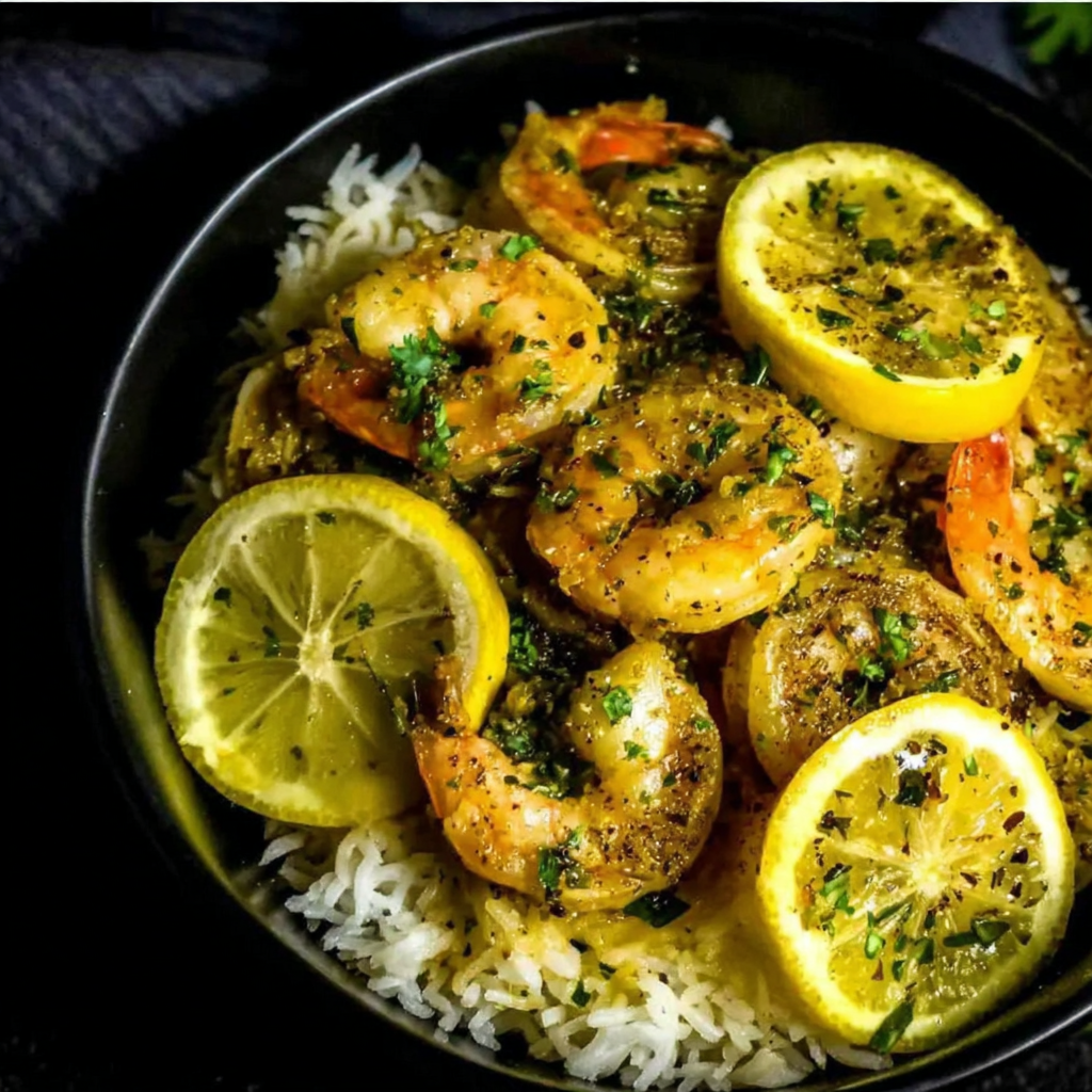 Lemon Butter Shrimp and Rice Delight