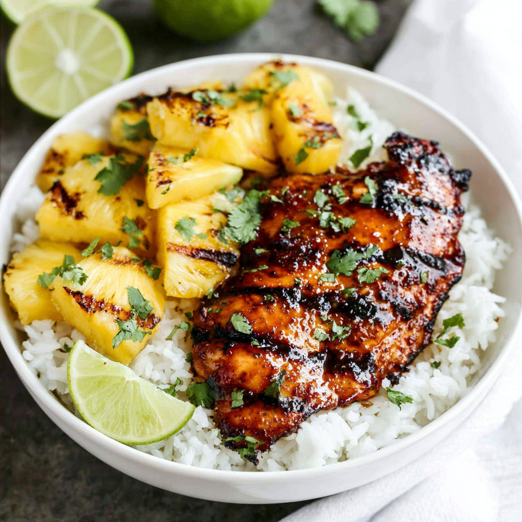 Savoring Tropical Flavors: Hawaiian Chicken with Coconut Rice