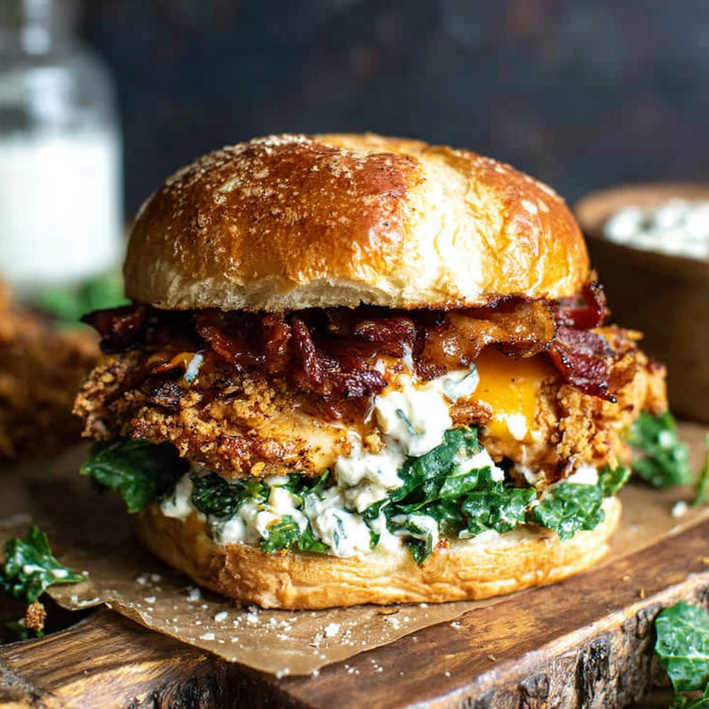 Savory Hot Ranch Chicken and Bacon Sandwiches