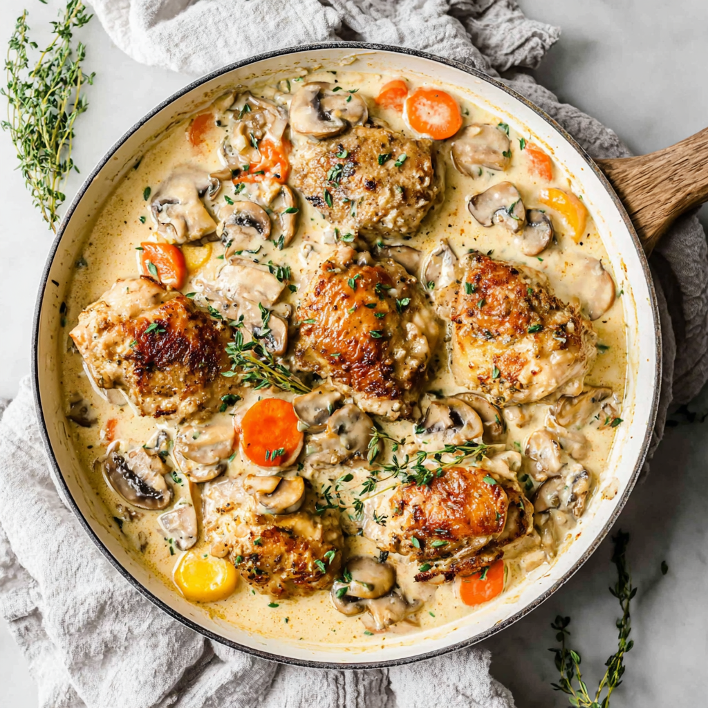 The Comforting Embrace of Chicken Fricassee