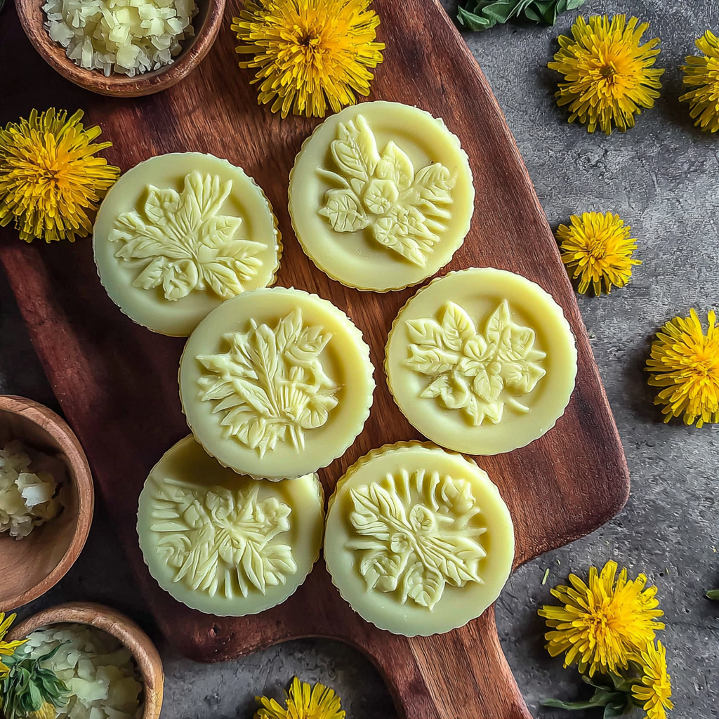 Crafting Nourishing Dandelion Lotion Bars at Home