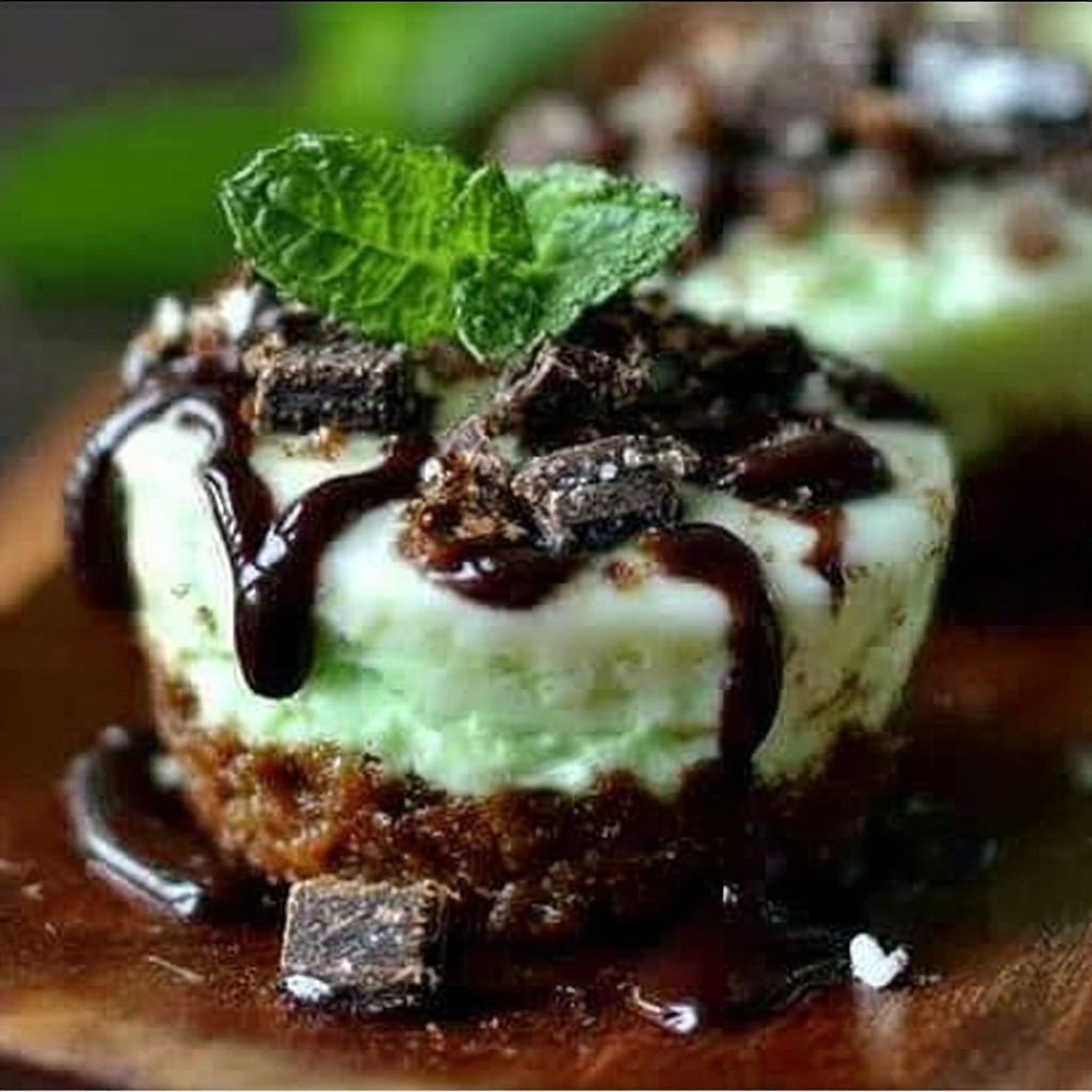 Decadent Andes Mint Mini Cheesecakes Recipe