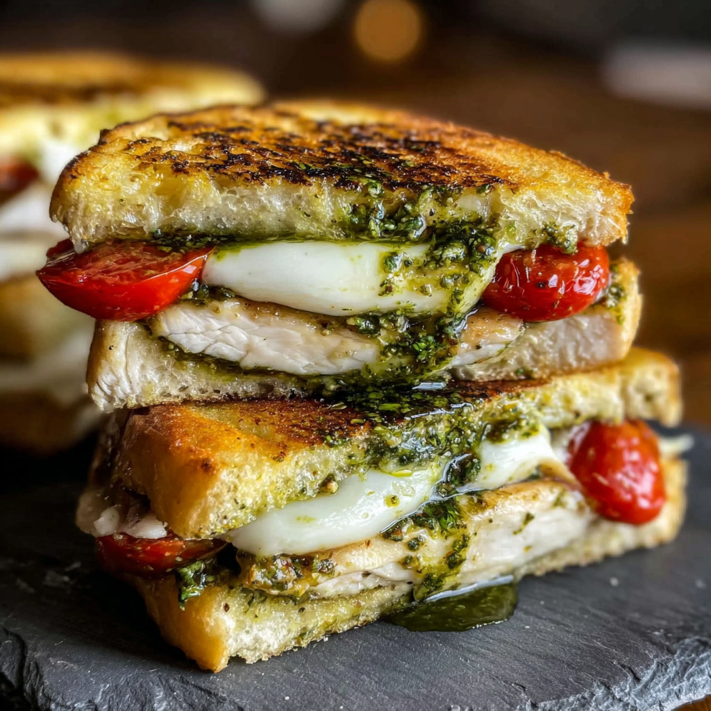 Delicious Chicken Pesto Caprese Sandwiches for Home Cooks