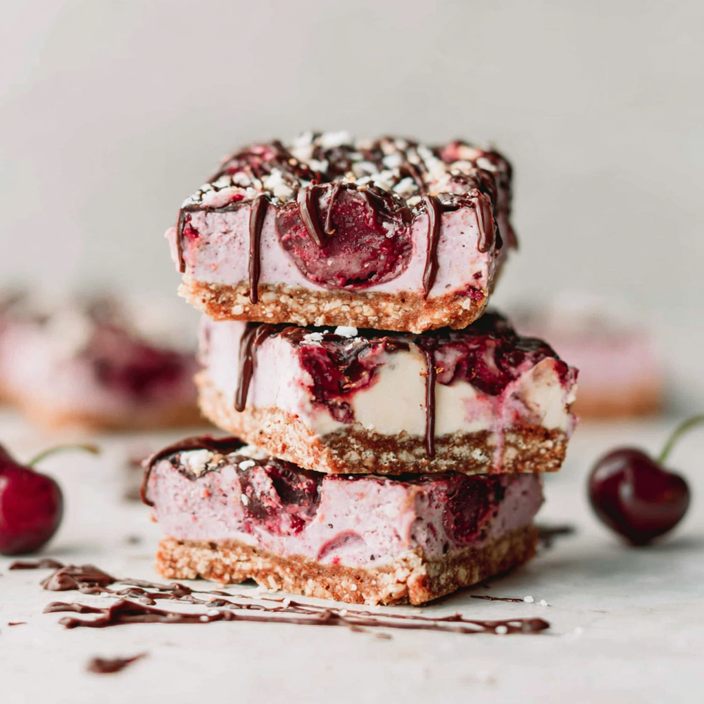 Delicious Vegan Cherry Cheesecake Bars for Everyone