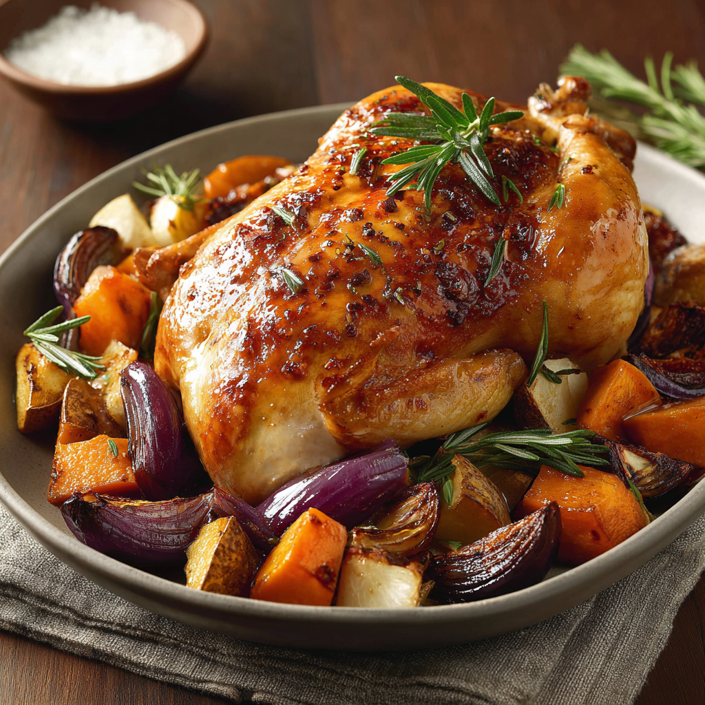 Fall’s Flavor: Roasted Chicken with Seasonal Veggies