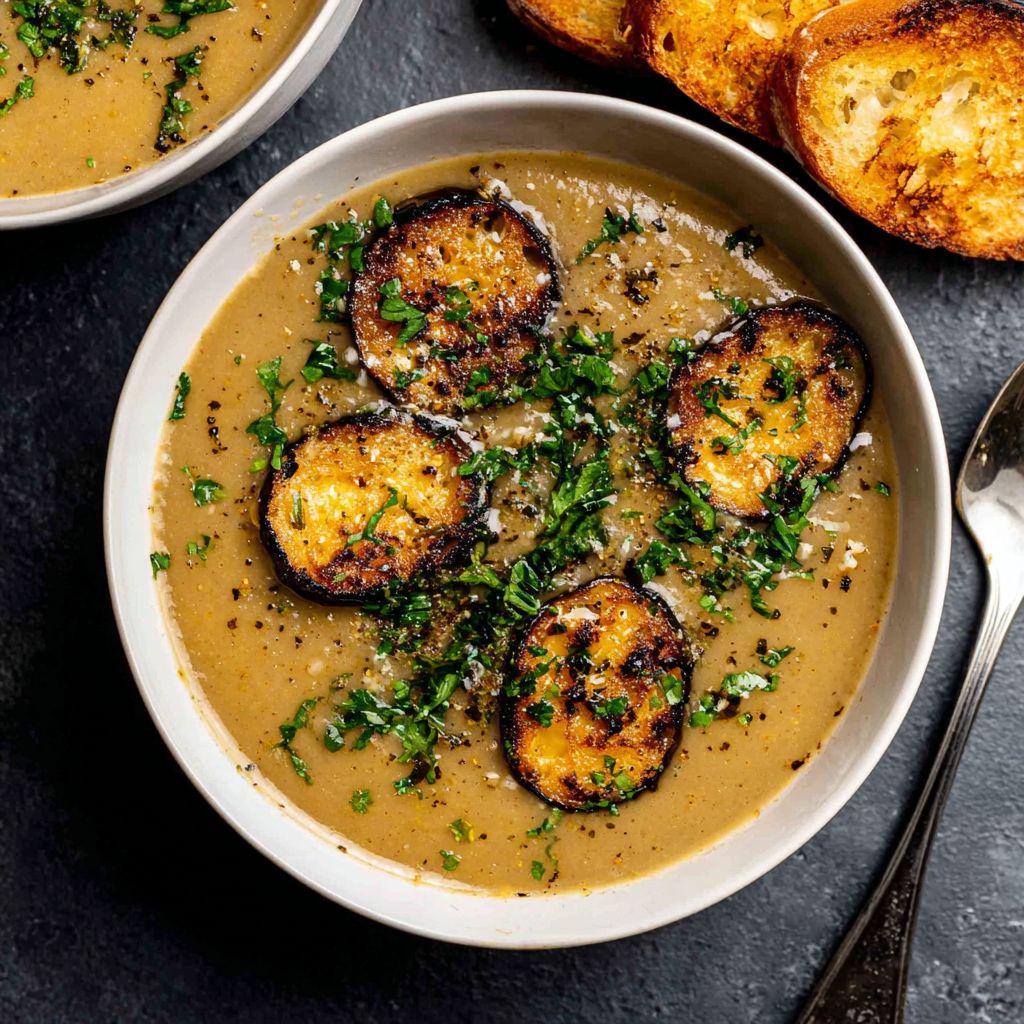 Hearty Roasted Eggplant Soup for Comforting Days