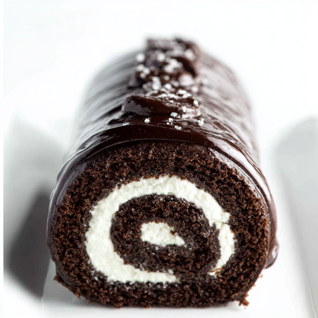 Indulge in a Decadent Chocolate Cake Roll Dessert