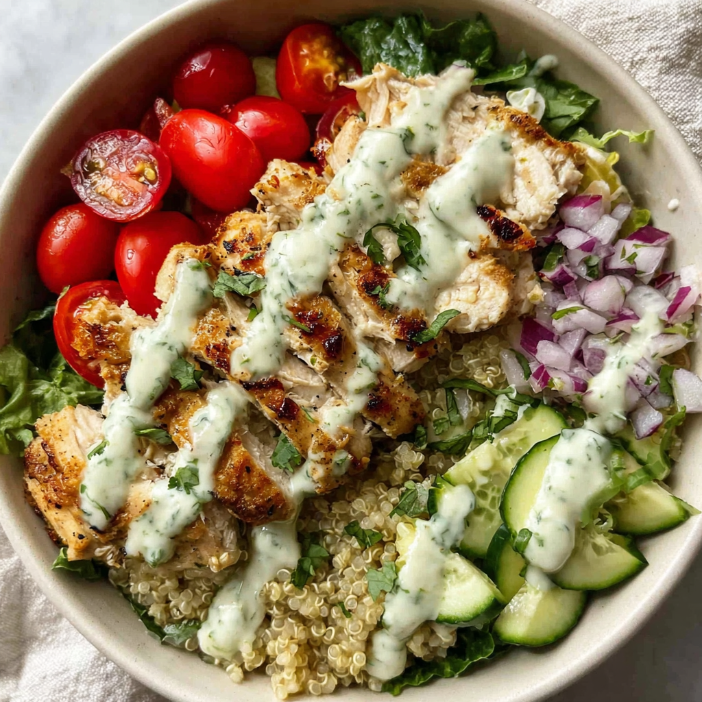 Refreshing Ranch Chicken Quinoa Salad Recipe
