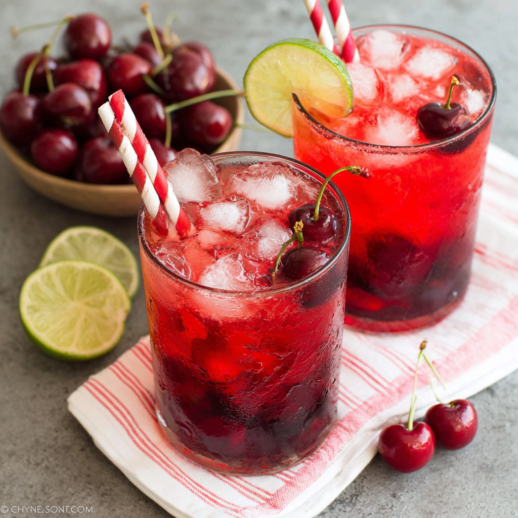 Refreshing Sparkling Cherry Limeade for Summer Sips